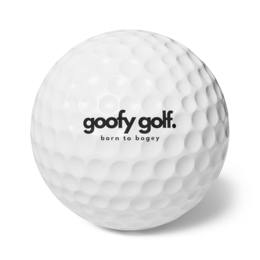 Goofy Golf Balls - "Born to Bogey" Edition (6-pack)