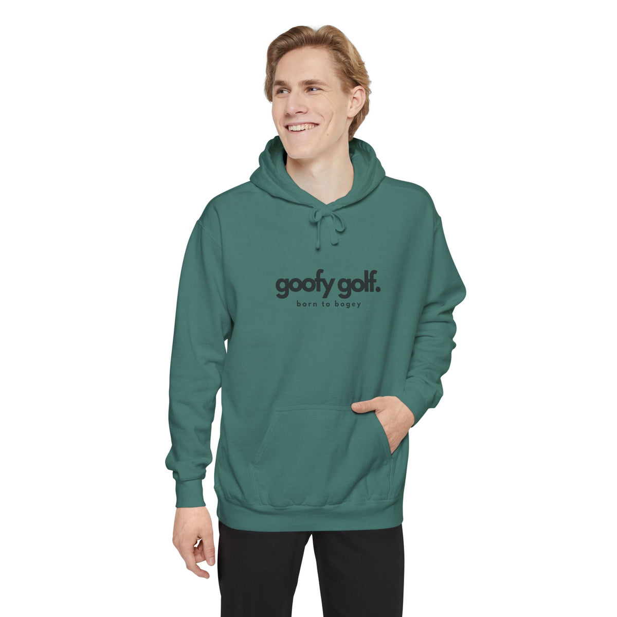Goofy Golf Branded Comfort Colors Hoodie – "Born to Bogey" Edition