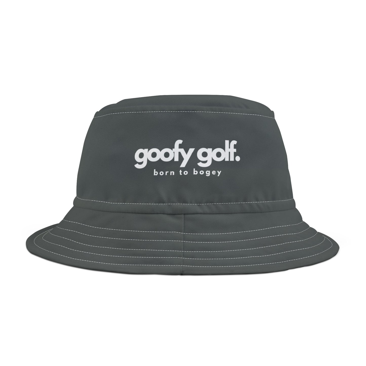 Goofy Golf Dark Gray Bucket Hat – "Born to Bogey" Edition