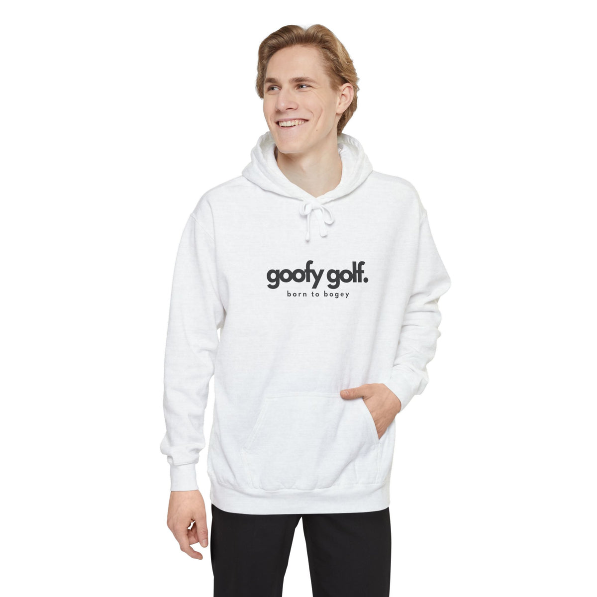 Goofy Golf Branded Comfort Colors Hoodie – "Born to Bogey" Edition