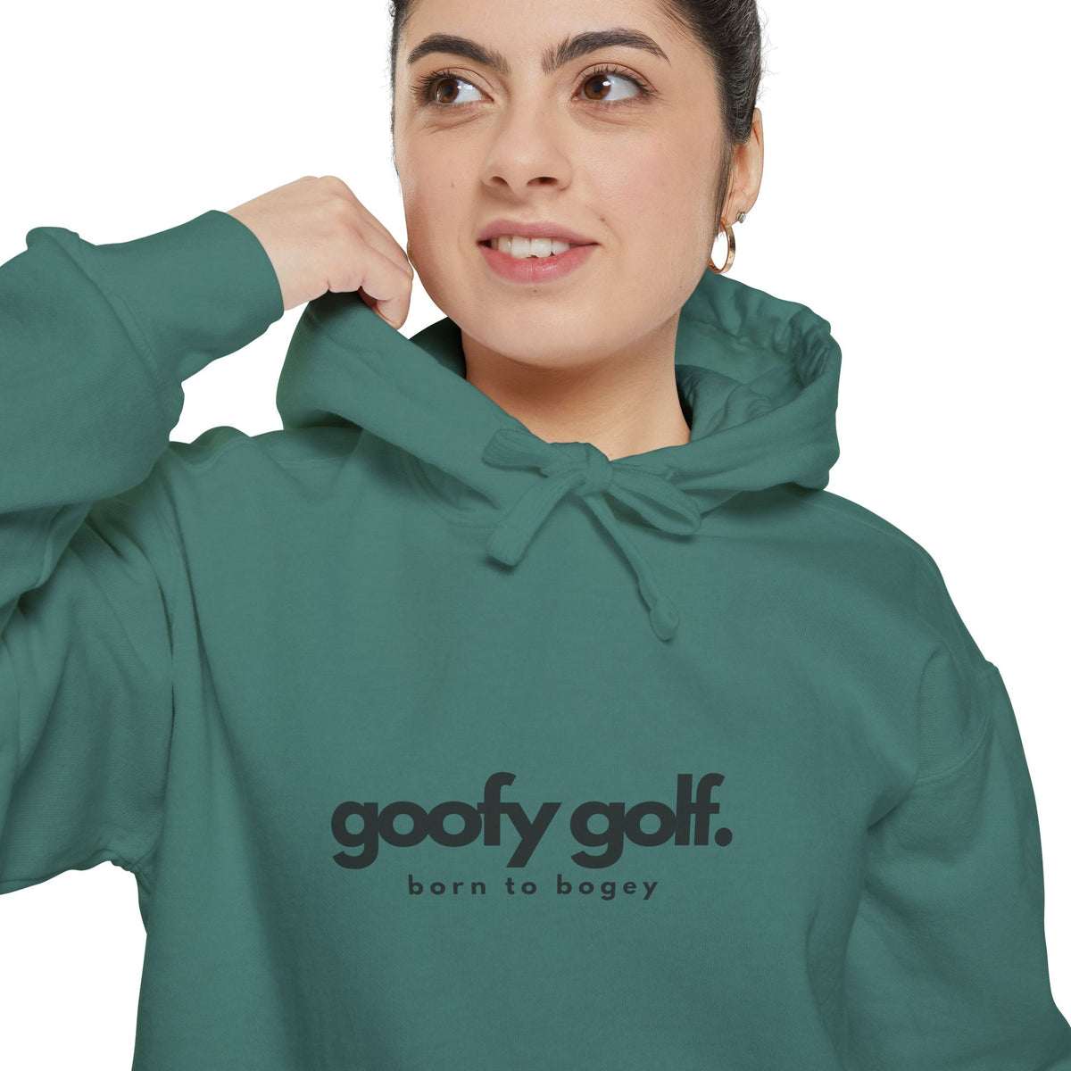 Goofy Golf Branded Comfort Colors Hoodie – "Born to Bogey" Edition