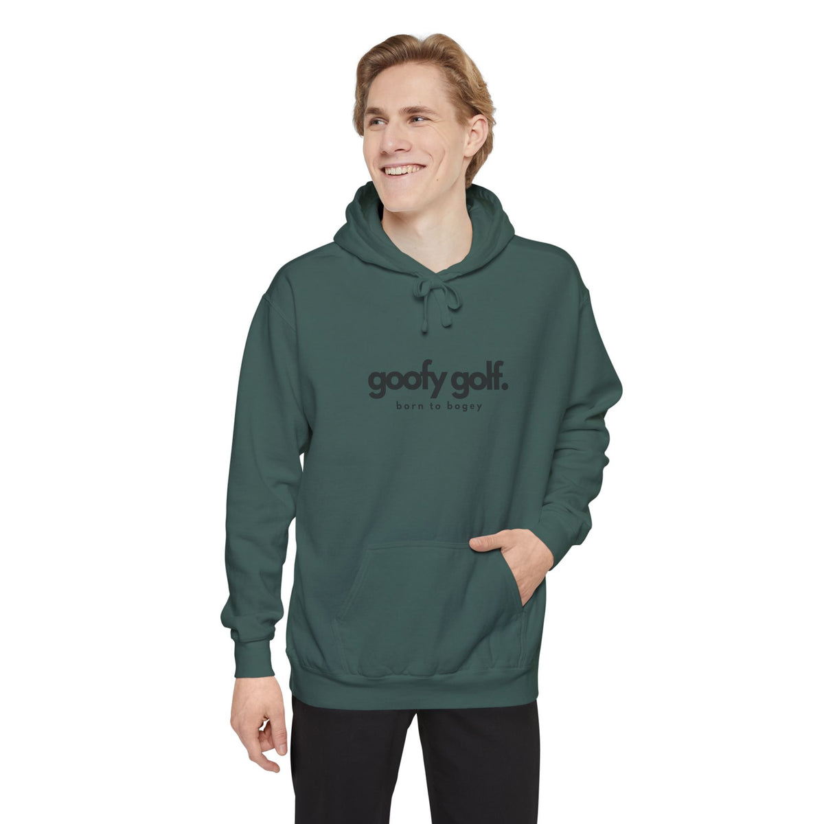 Goofy Golf Branded Comfort Colors Hoodie – "Born to Bogey" Edition