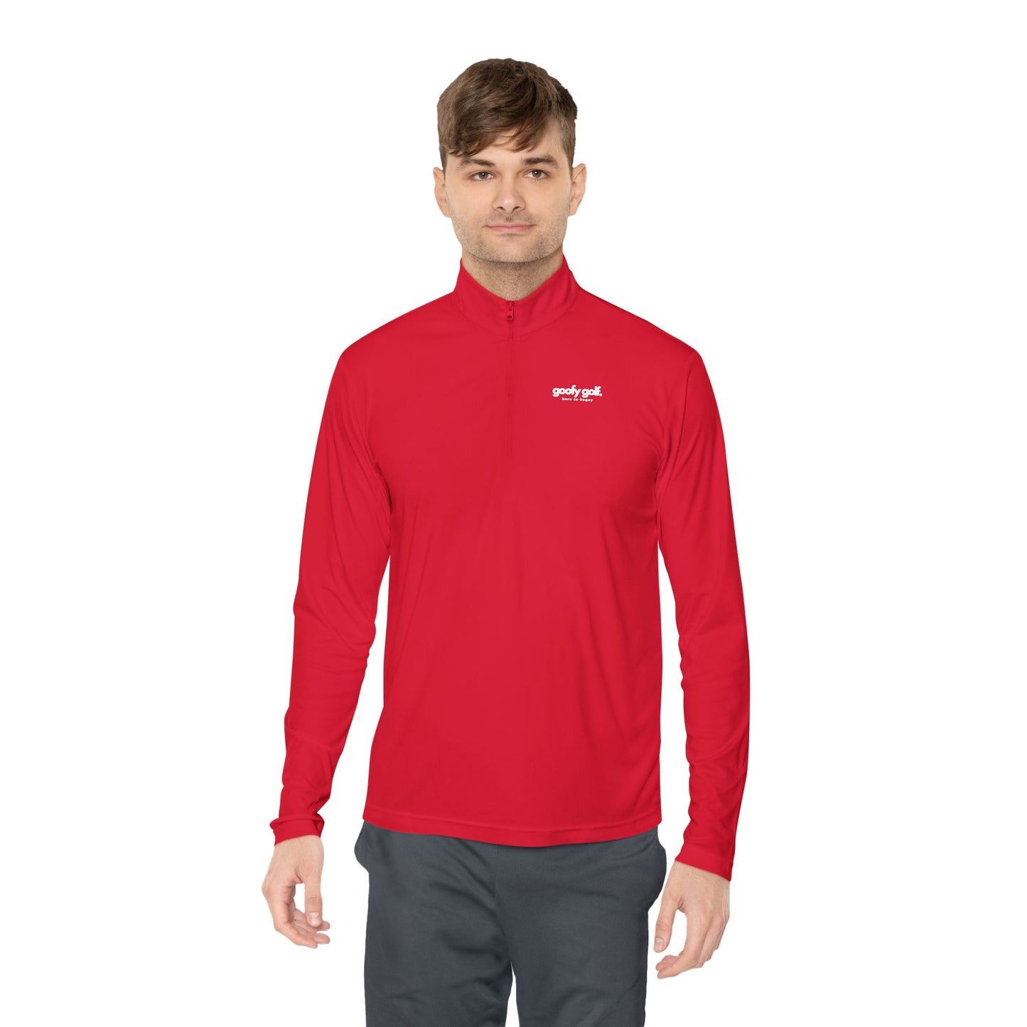 Goofy Golf Quarter-Zip Athletic Pullover – "Born to Bogey" Edition