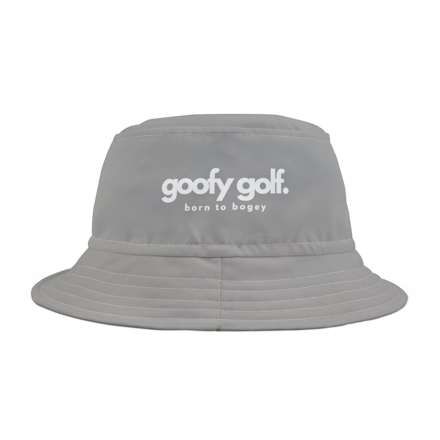 Goofy Golf Light Gray Bucket Hat - "Born to Bogey" Edition