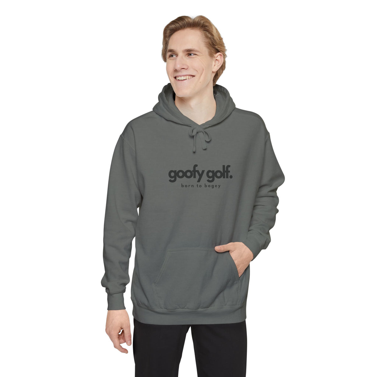 Goofy Golf Branded Comfort Colors Hoodie – "Born to Bogey" Edition